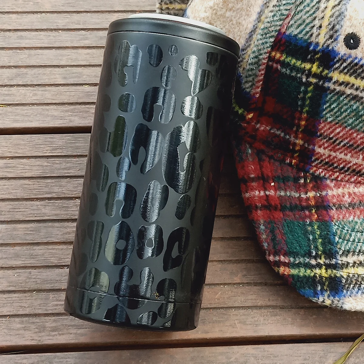 

Slim Can Holder Black Leopard Onyx Personalization Slim Can Cooler Hopsualtor Slim Selzter Holder Slim Cozie DOM-1081175