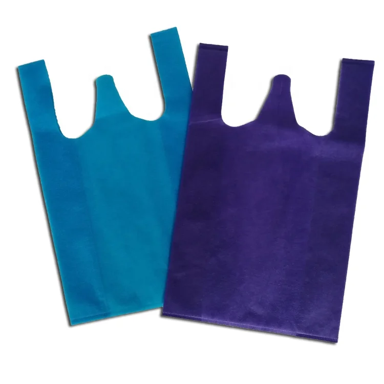 

Promotional PP non woven tnt bags non-woven vest carrier supermarket shopper bag nonwoven t shirt shopping bag, Any colors