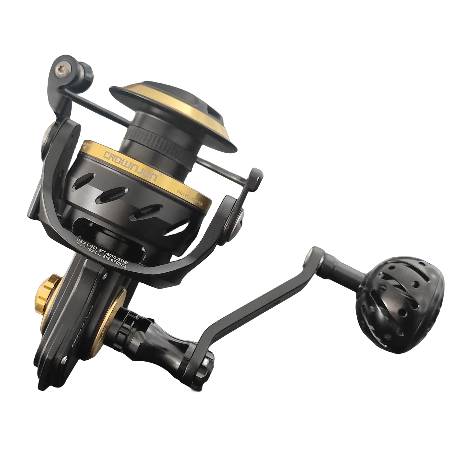 

CROWNJUN Wholesale 4.9:1 Gear ratio Left and Right hand Lightweight Fishing Spinning Reel For saltwater fishing