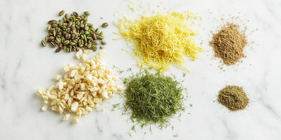 Bowl of lemon and dill ingredients