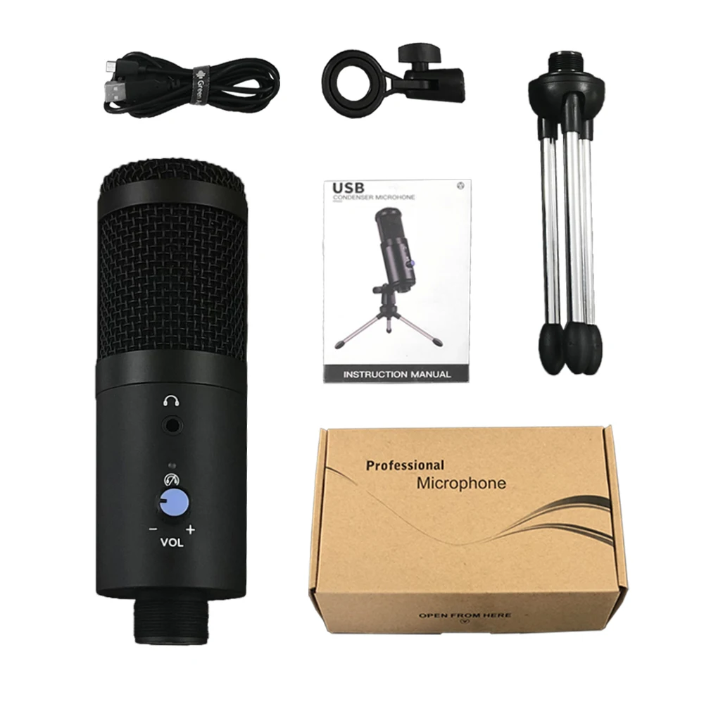 

GAM-A6 2019 Best sellers condenser recording studio USB microphone professional with tripod stand for computer broadcasting