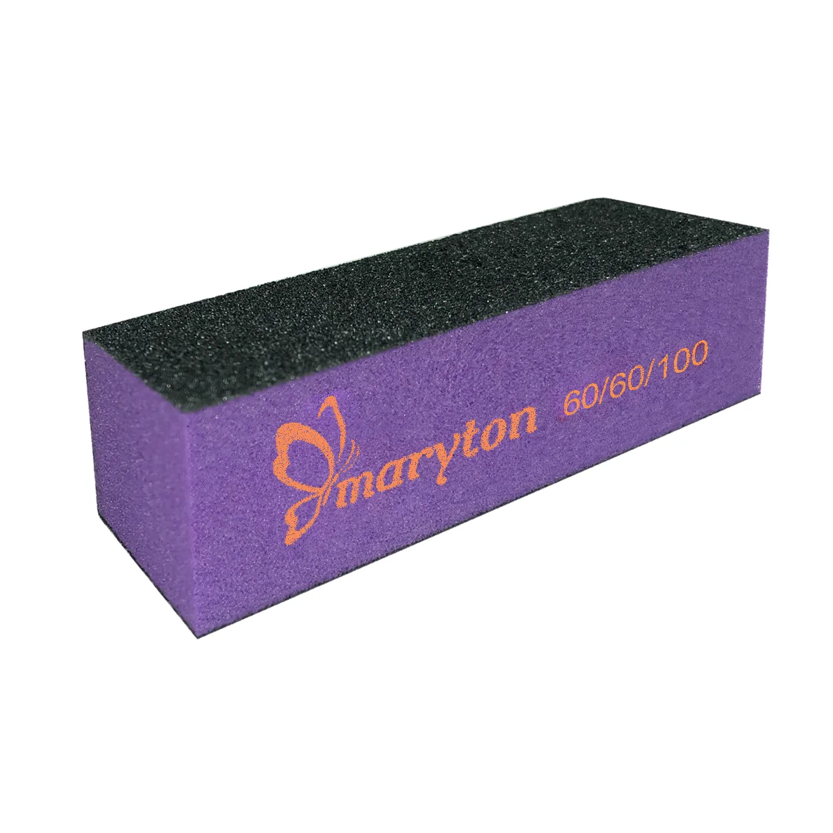 

Fast delivery 500pcs/cases mini 3 side nail buffer block sanding buffer for salon, Purple foam+black grit