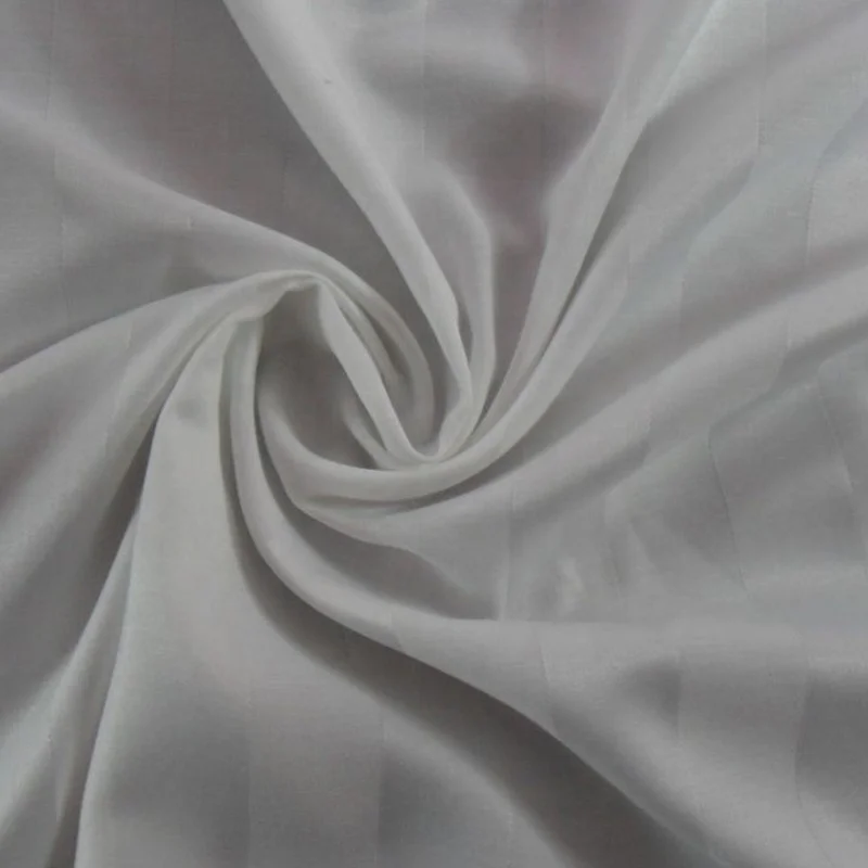 
100% cotton material blended cvc white sheeting fabric 1cm/1.5cm/3cm stripe 100/110inch 