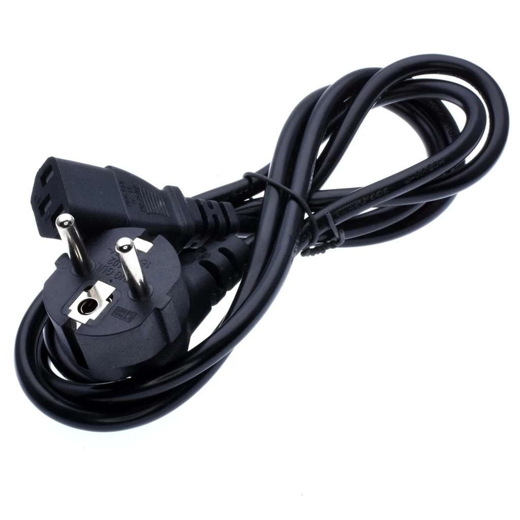 EU AC Power Cable - 1.5m Extension Cord for Dell & Samsung