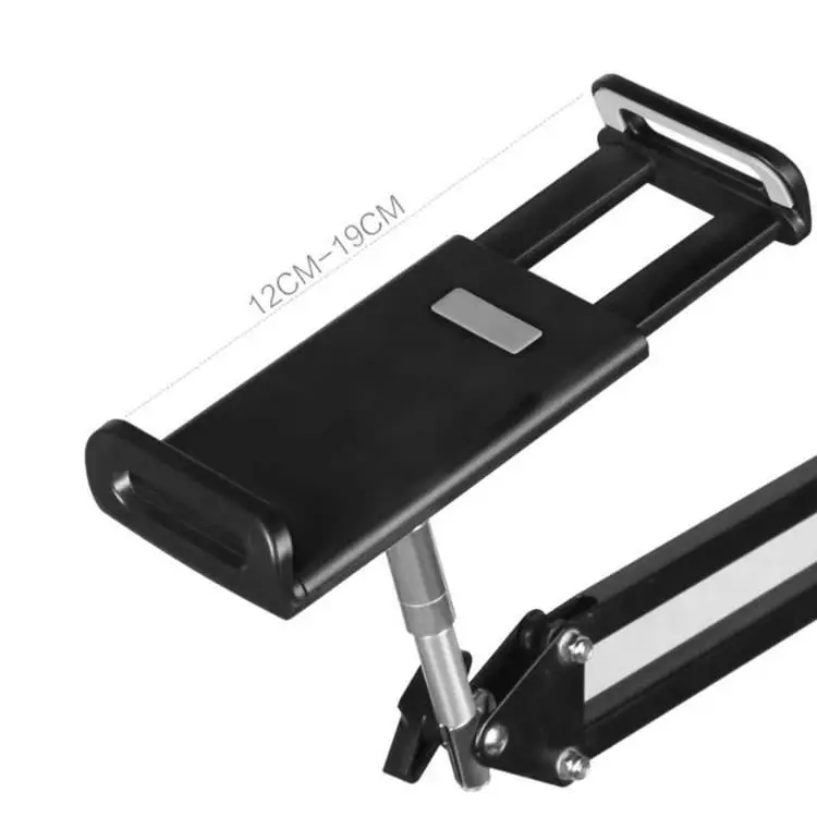 

Tablet floor stand with flexible gooseneck H0P8t laptop table on bed, Black