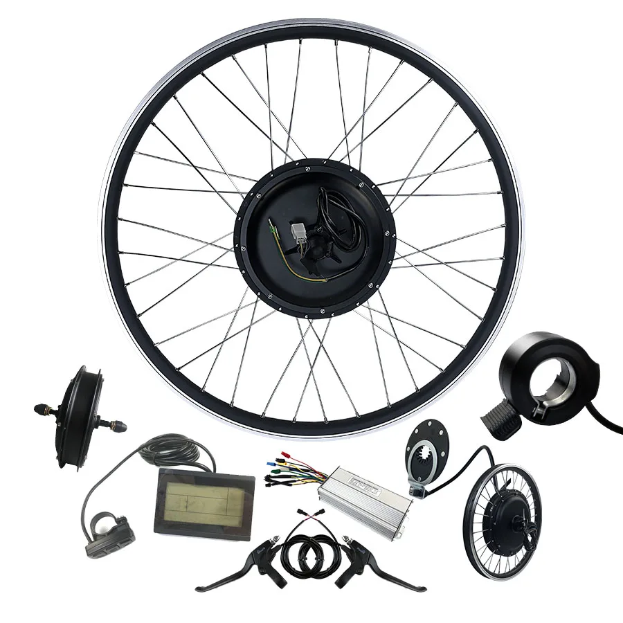 

High quality backdrive parts 48v 1000w Mountain bike motor KT-LCD3 refit electric bike conversation kit, As pic