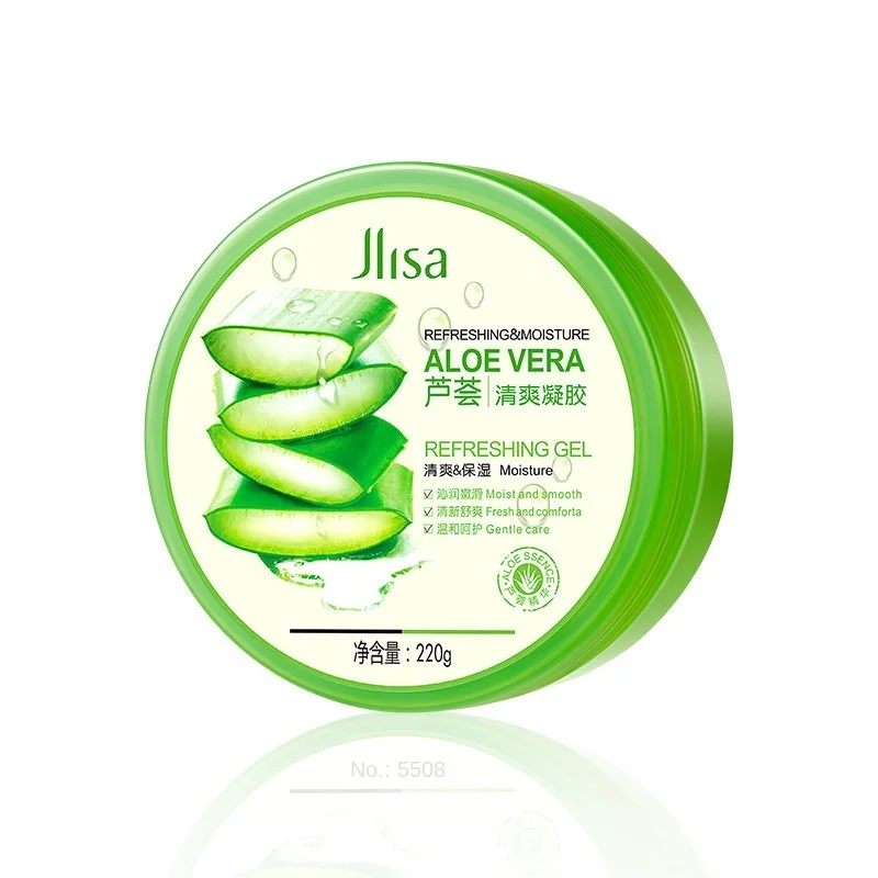 

Hot Sale moisturizes and restores pores tender and smooth skin post-sun repair skin care Natural aloe vera gel, Transparent