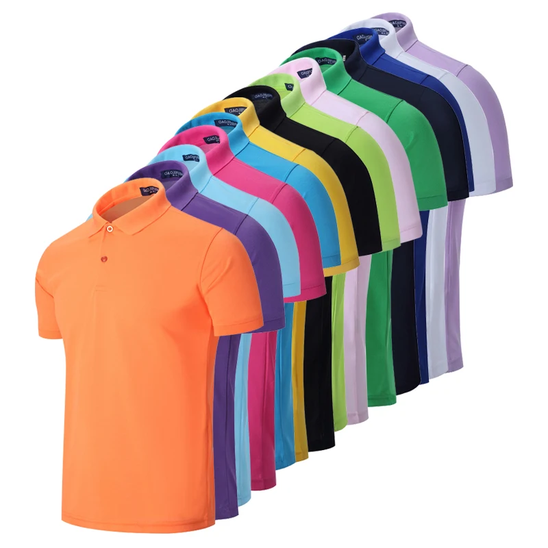 

Knitted Men's Short-Sleeved Polo Camisas Marcas Shirts In Different Colors