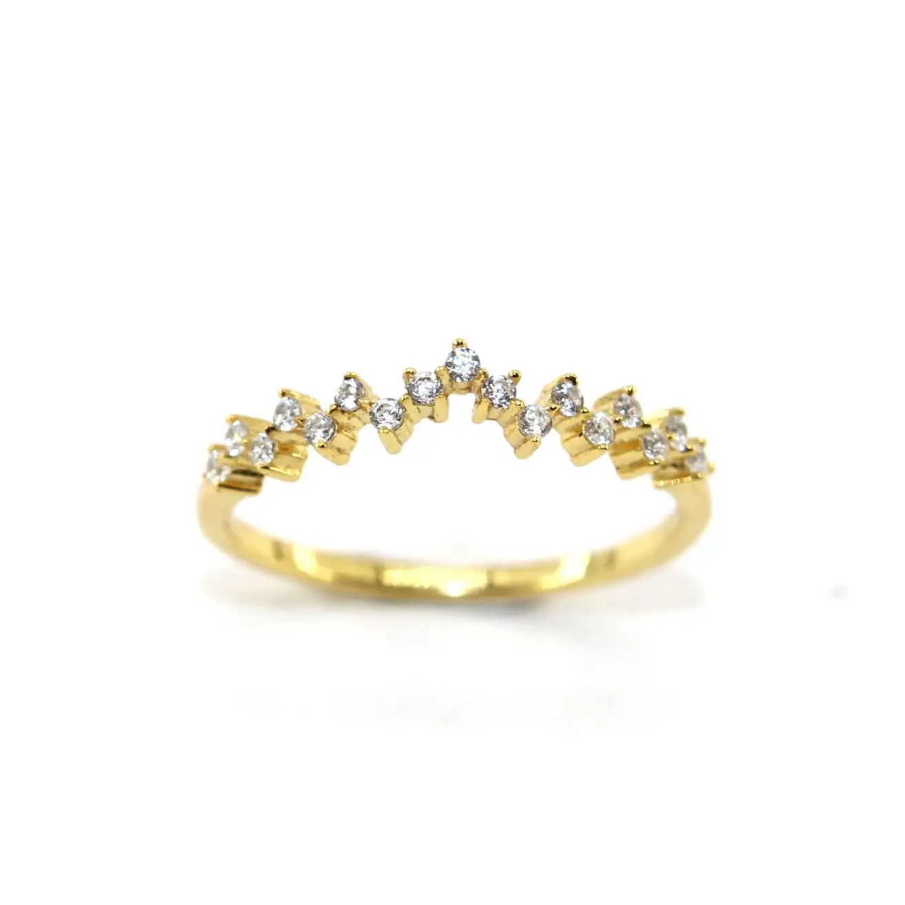 

14k gold plated sterling silver stackable rings band non tarnish dainty gold ring quality jewelry for women
