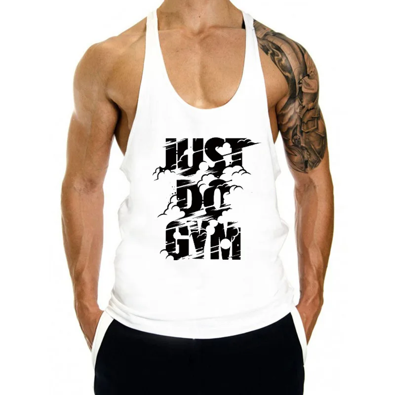 
Wholesale Custom Print Logo Sports 100% Cotton Golds Mens Gym Vest  (62367943702)