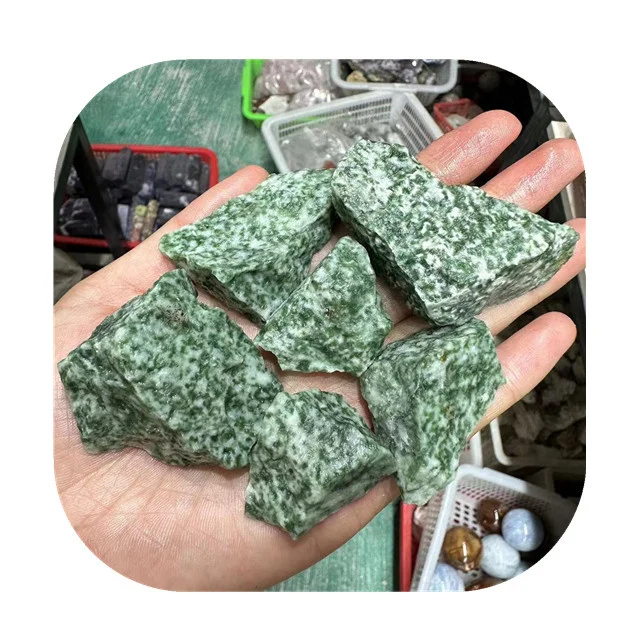 

New arrivals natural stones healing crystals minerals raw rock green grass agate rough stones for Decor