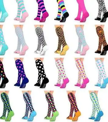 

CS25-It socks Compression Socks, leopard knee high socks, Photo color