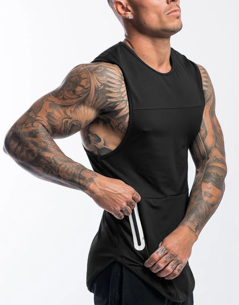 

Sports vest men's leisure fast drying running fitness vest bottomed shirt