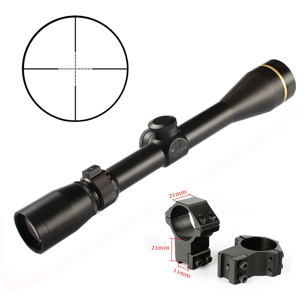 

VX-3i 3.5-10x40 Duplex Reticle Gold Ring Riflescope 1" Tube Optical Sight Tactical Rifle Scope