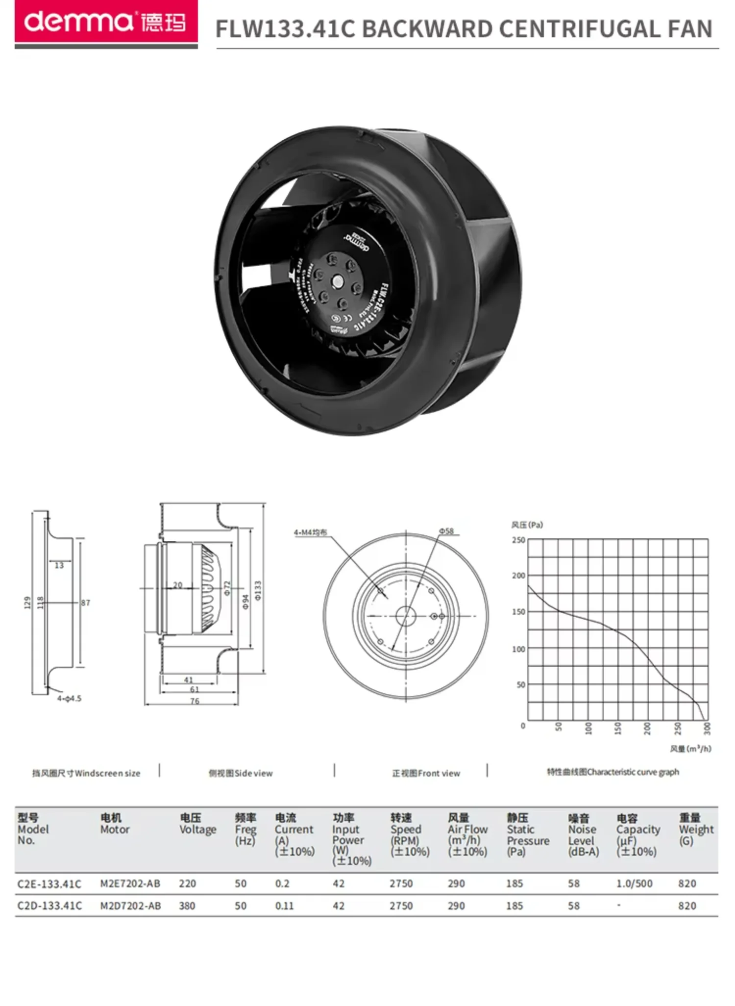 Centrifugal Fan, 380V, 225mm - detail 16