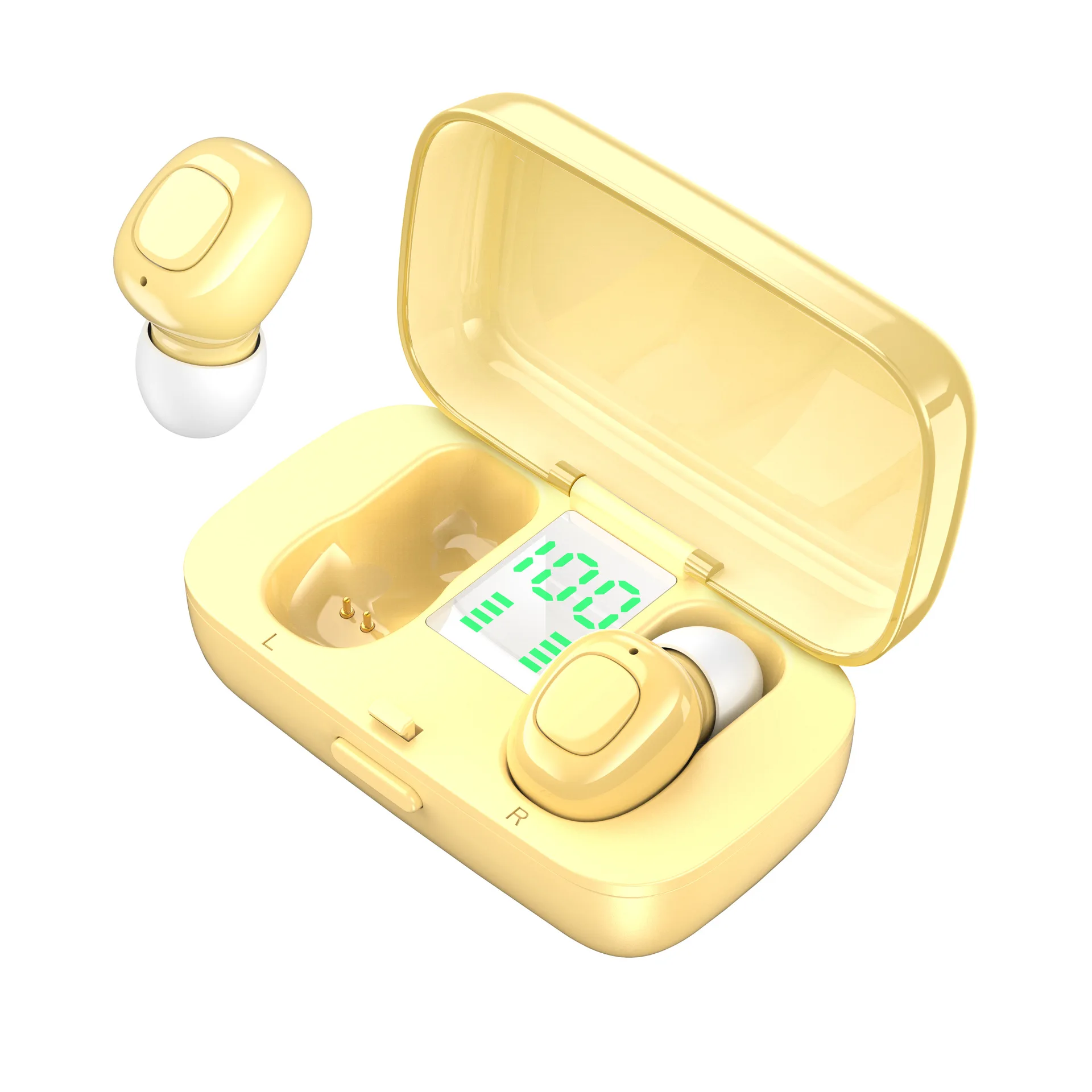 CTYPE Earphone XG21 Bluetooth V5.0 Portable Earbuds TWS Waterproof For Mobile Phone Wireless Headphone With Digital Display - ANKUX.COM