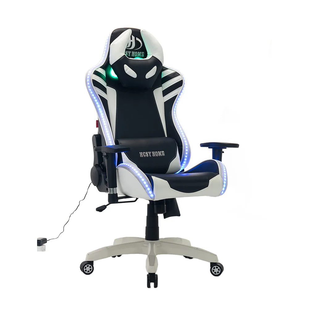 RGB LED Lighting Ergonomic Multi-Color Gaming Chair