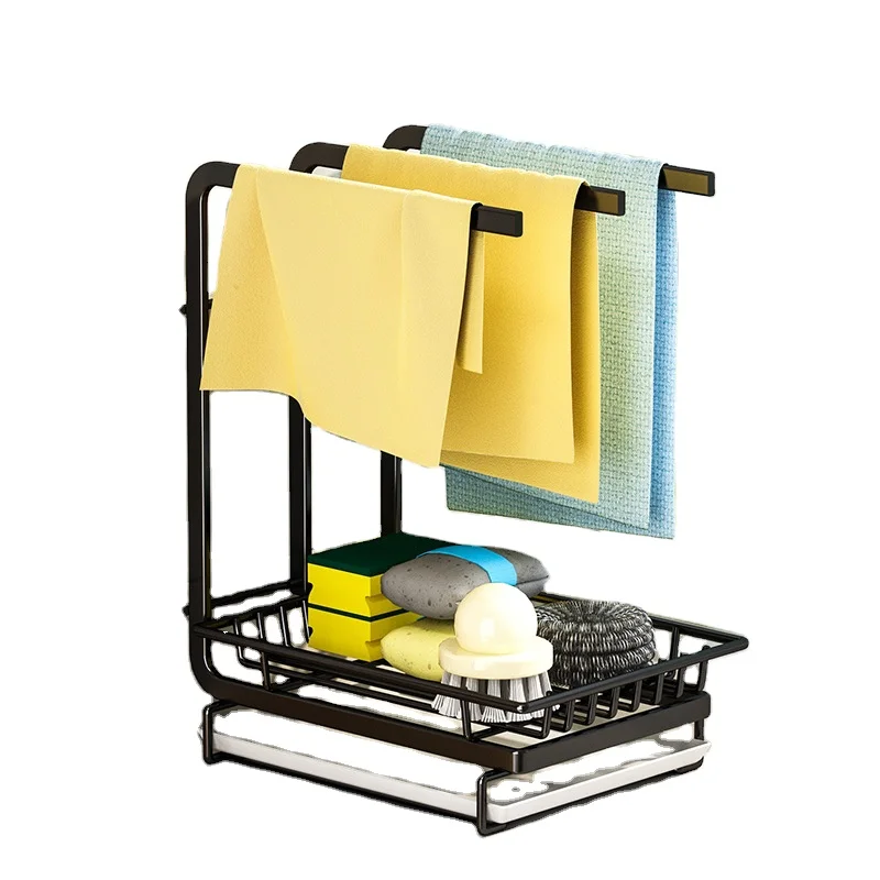 

Space Saver Clean Kitchen Supplies Washing Sponge Dry Storage Rack For Kitchen Sink