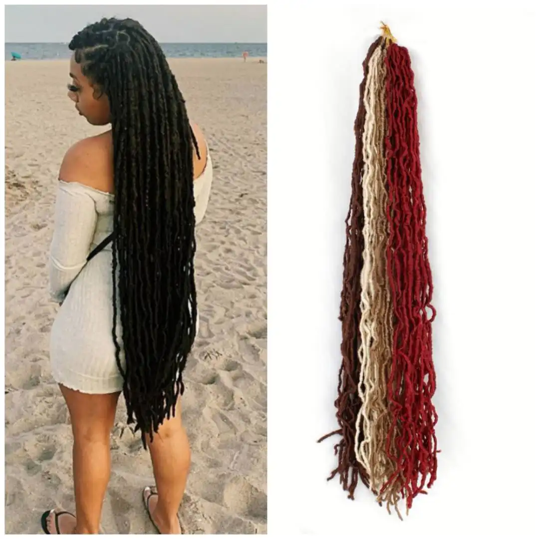 

Goddess Nu Locs Crochet Hair Synthetic Soft Faux Loc Braiding Hair Extension