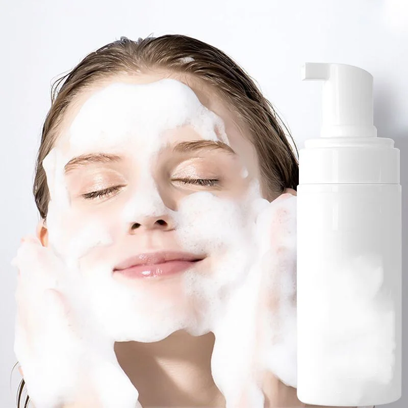 

New Private Label Facial Milk Cleansing Mousse Foam Facial Cleanser Face Wash, Transparent