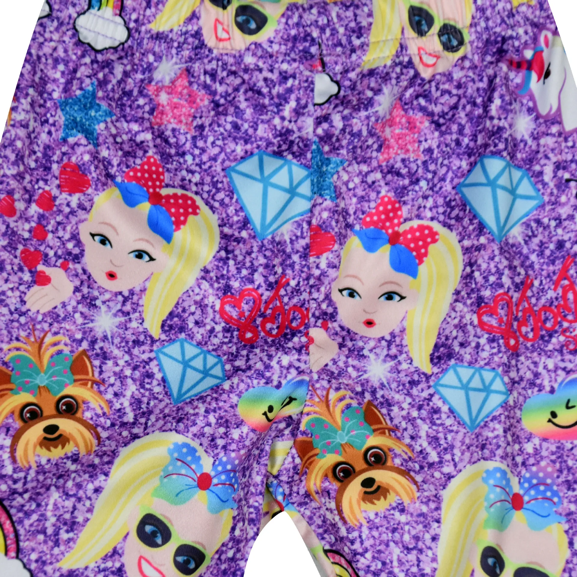 Kid Girl Jojo Siwa Printing Suit Tshirt And Bellbottom Pant Set Buy
