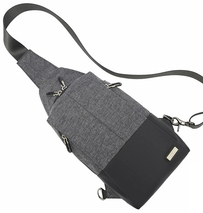 
Side Bags for Man Black Nylon Shoulder Bags Leisure 