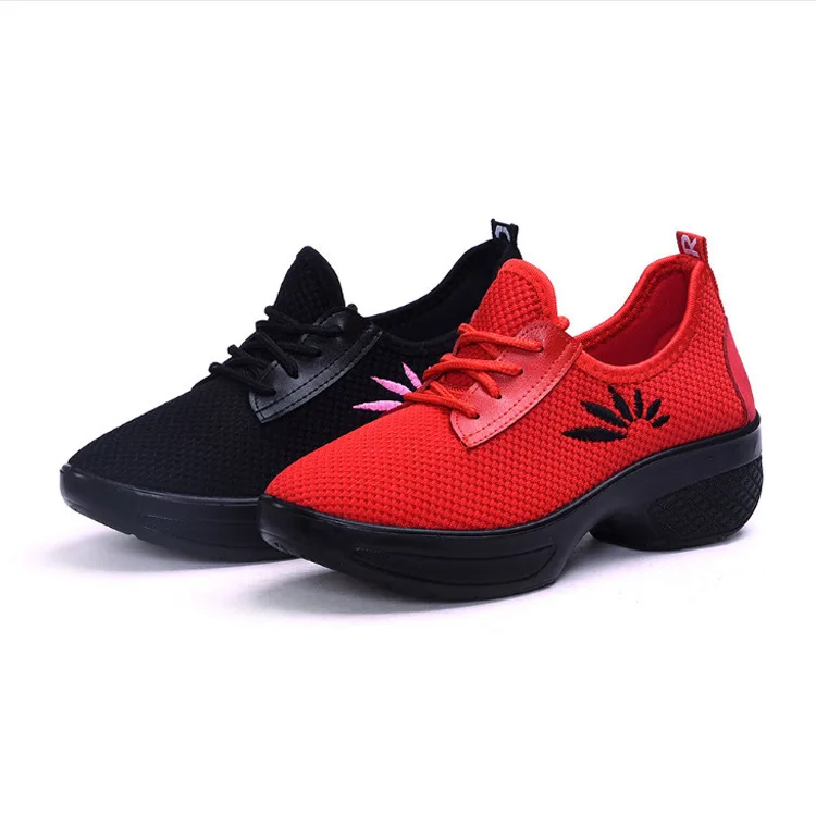 

Spring New Women Casual Shoes Wear Resistant Shoes Comfortable Summer White Round Toe Lace up Flat Sneakers, 4 colors