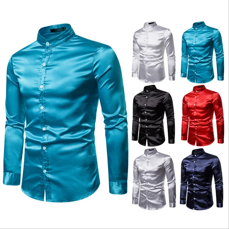 camisas de satin para hombre