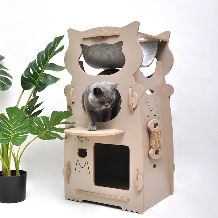 

Outdoor Folding Cheap Play Indoor Wooden Pet Cat House