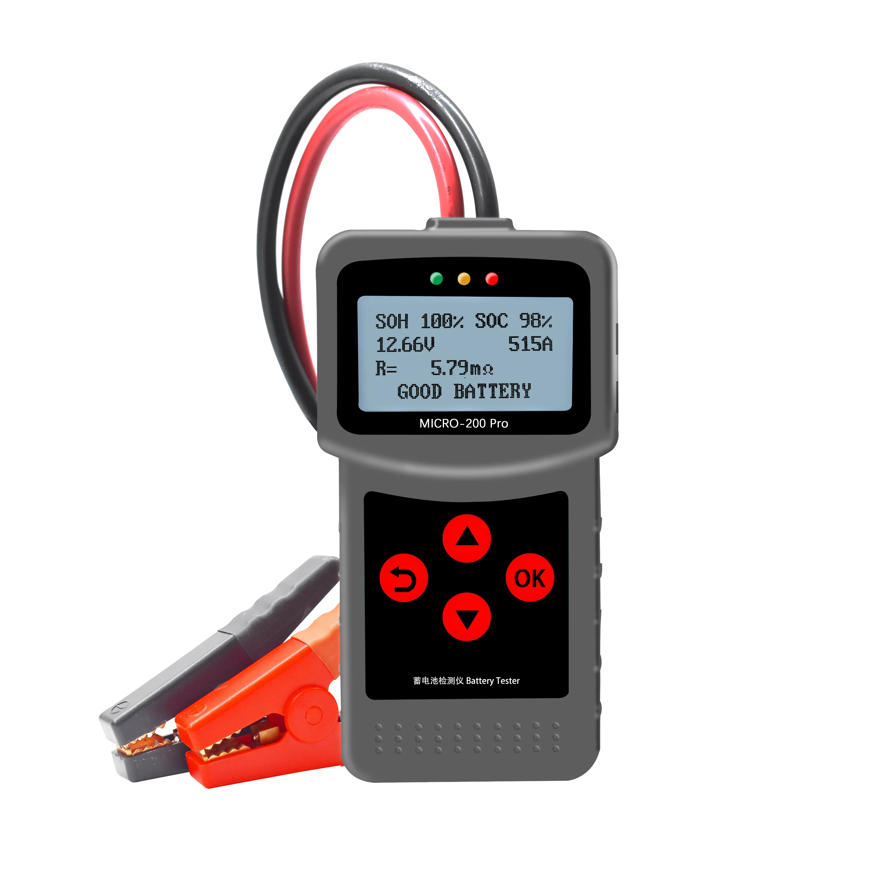 
Digital MICRO-200 Pro 12v car motorcycle battery test 12v 24v battery system tester 