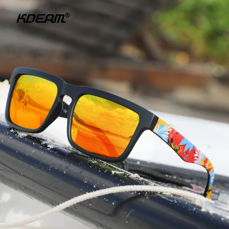 

KD2501 PRO brand KDEAM fashion Leisure sunglasses with high quality Rectangular frame sports polarized sunglasses, Picture