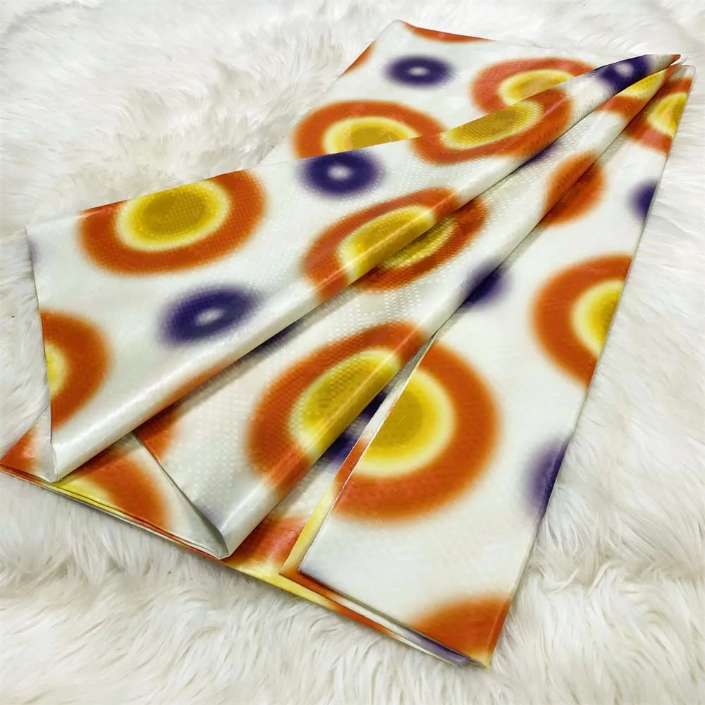 

4 meter 100 % cotton new Fashion african shiny bazin riche printer design bazin riche for party