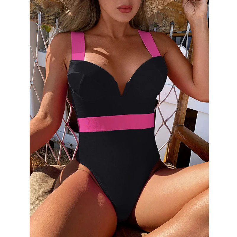

Private Label New 2022 Bandage Patchwork High Waist Women Love&roses Swimsuit, Bandage love&roses swimsuit