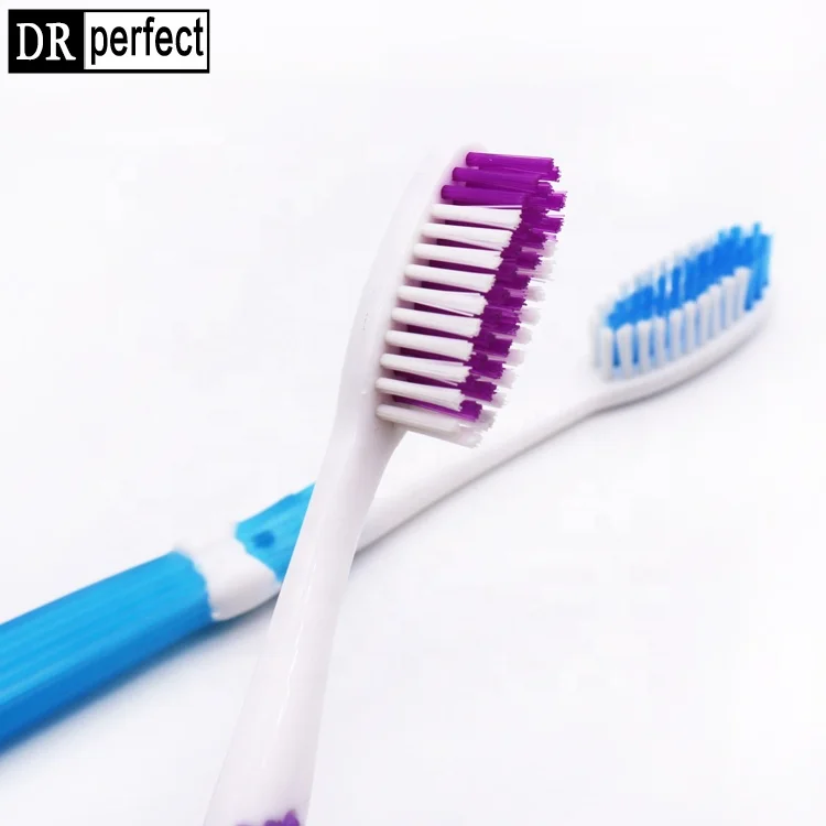 

Dental Supply Oral Care Adults' Toothbrush with Anti-Slip Rubber Handle