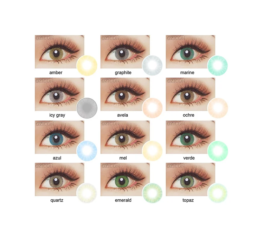 

Dropshipping Small MOQ China very cheap makeup colored lens cosmetics wholesale natural color eye contact lenses