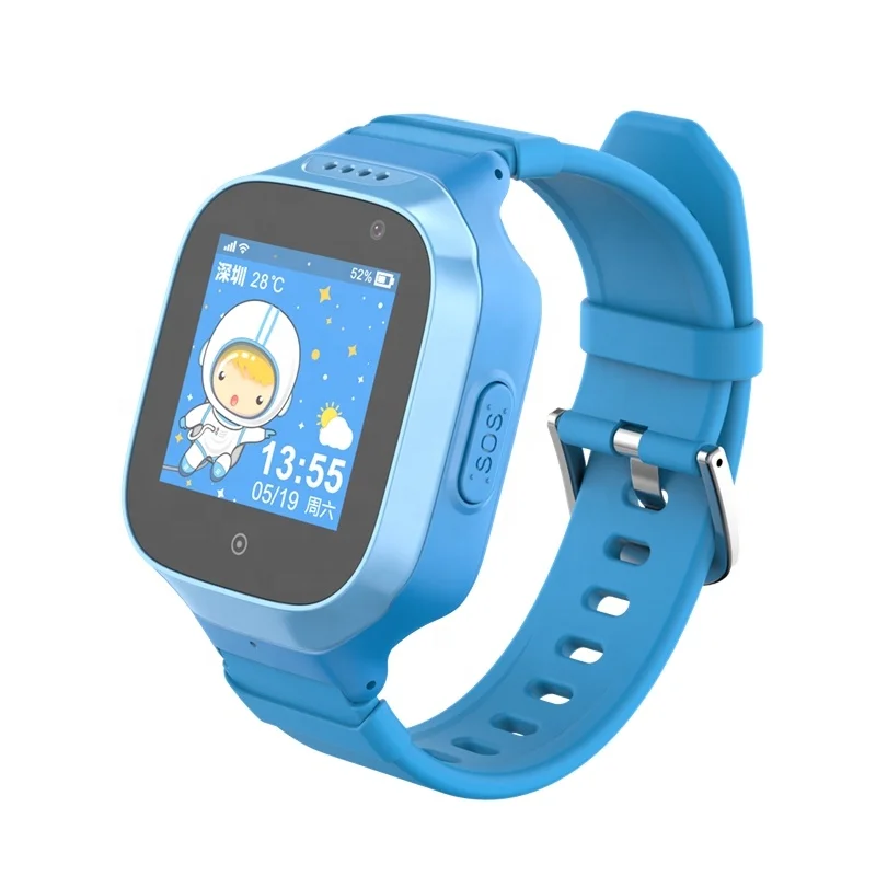 

Motto 1.44 inch Touch Screen IP65 Waterproof Camera SOS Call Child Tracker Baby Kids 3G GPS Smart Watch, Pink blue