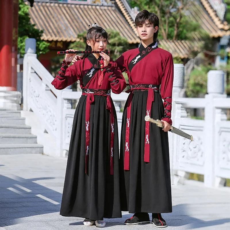 

Big Size Chinese Han Dynasty Ancient Costume Embroidered Hanfu Chinese Traditional Clothes