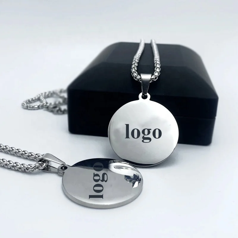 Ins fashion Shine Polished Stainless Steel Necklace Pendant Fashion Jewelry Charm Design with logo titanium steel necklace (1).jpg