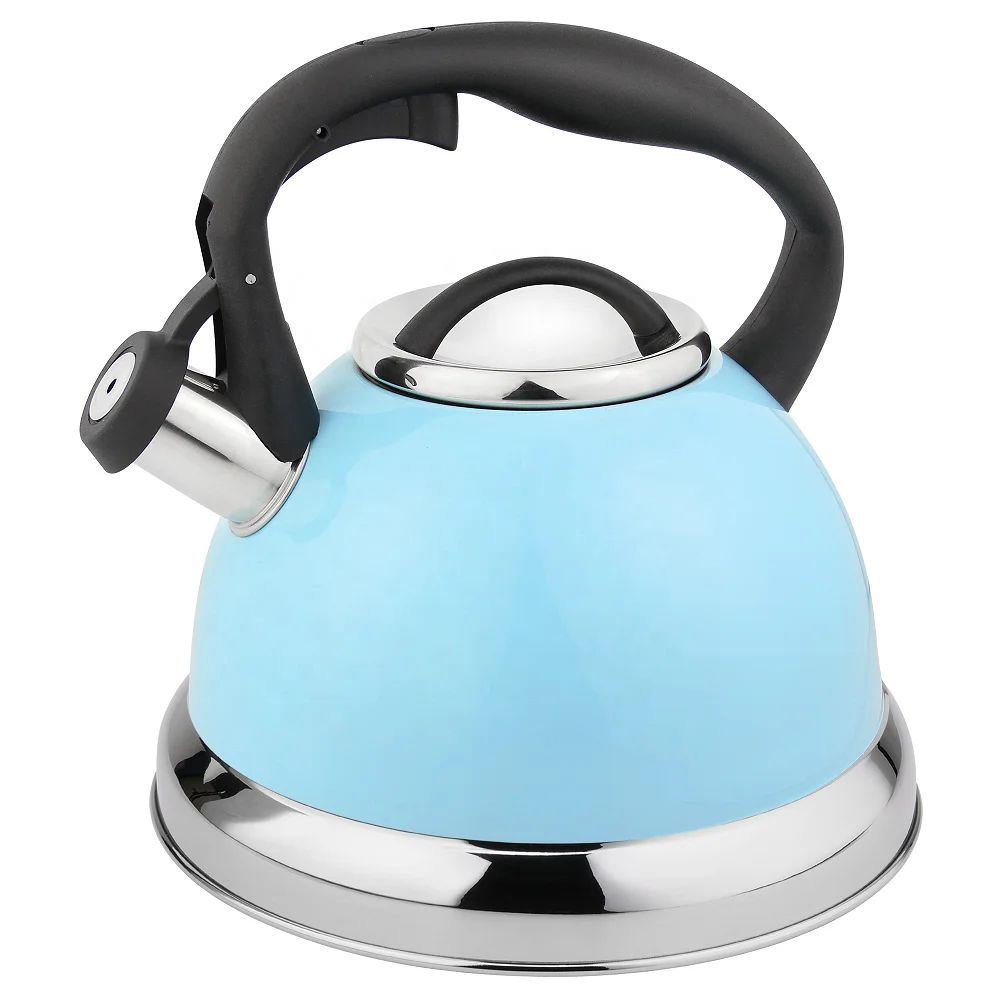 

China Factory Stainless Steel kettle best price of different type whistling tea kettle, Color coating