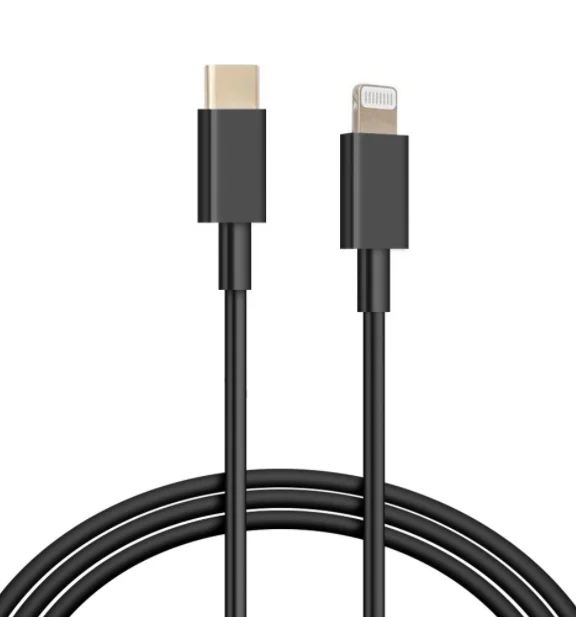 

Pogo wholesale on stock 12W fast charge for usb 8 pin usb-c to Lighting cable PD fast charger for iphone 11 pro for ipad, White