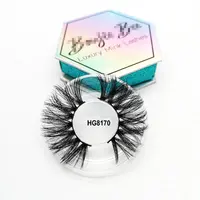 

Wholesale natural looking fashionable 3d 5D mink strip eyelashes 18mm 20mm