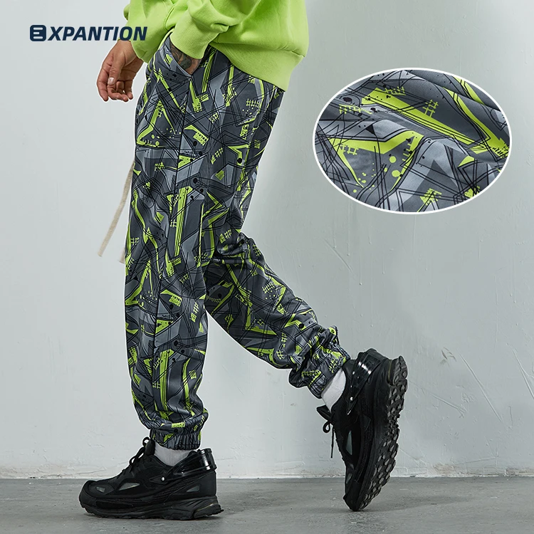 

EXP wholesale sports streetwear drawstring loose baggy sublimation all over printed custom men sweatpants, Multi