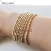 BM27765 Wholesale Women Jewelry 14k Gold Filled Tiny Beaded Bracelet Layering Jewelry Gold Stackable Bracelet