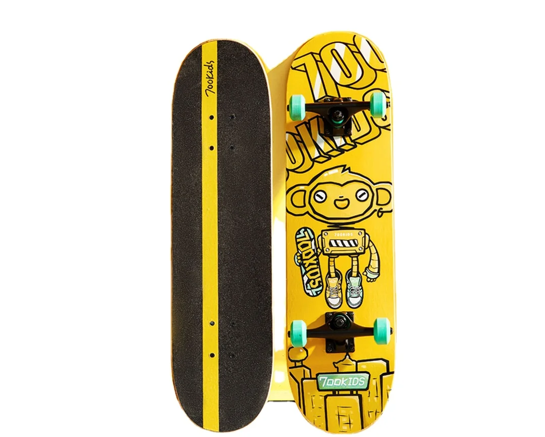 

700 Kids Professional Double Kick Maple Kids Skateboards for Beginners