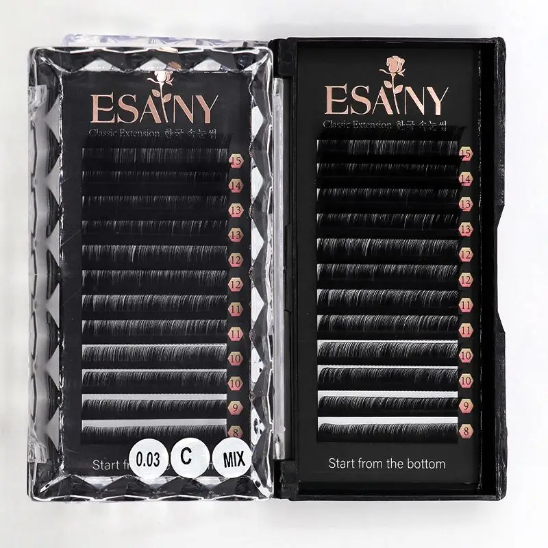 

Individual Wispy Volume Wholesale Lashes Mega Fast Fan Eyelashes Extension Eyelash Adhesive Private Label, Black