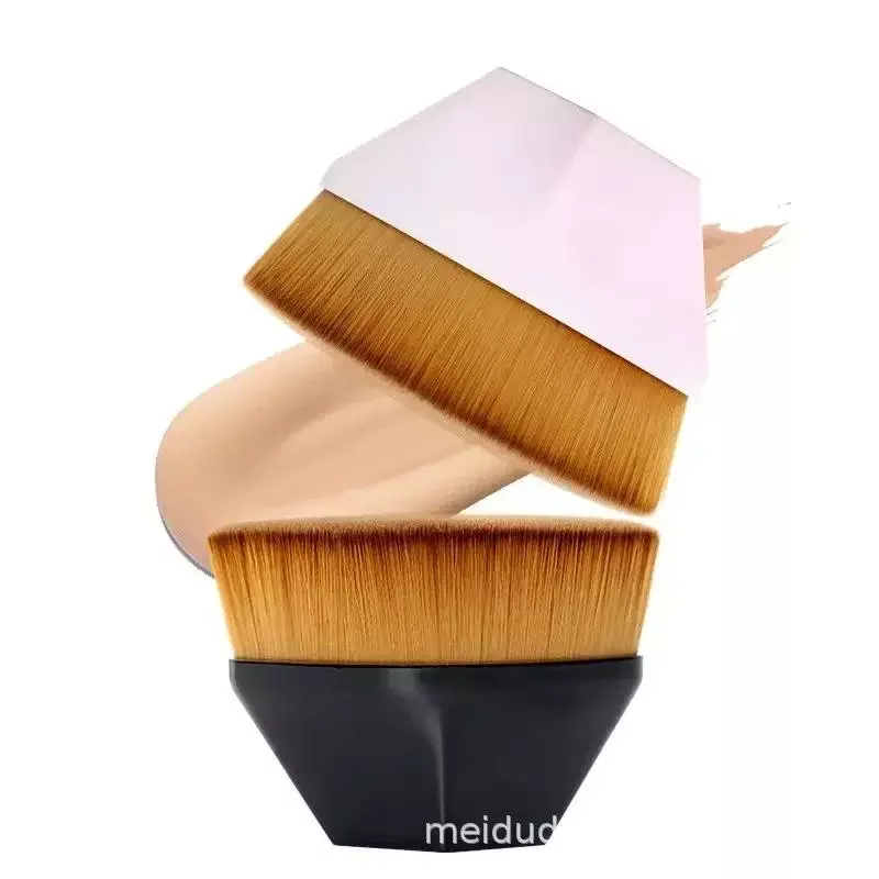 

2023 New Soft Flat BB Cream kabuki Brush Blending Single Makeup Brush Foundation Makeup Brush with Case