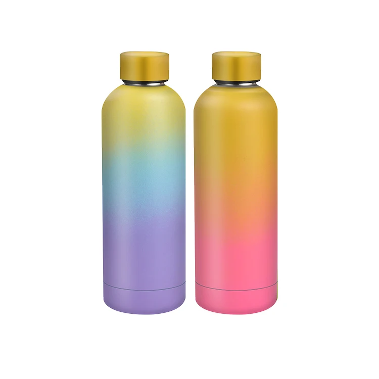 

MIKENDA 500ml 600ml 700ml Vacuum Flask Sports Double Wall Insulated Water Bottle
