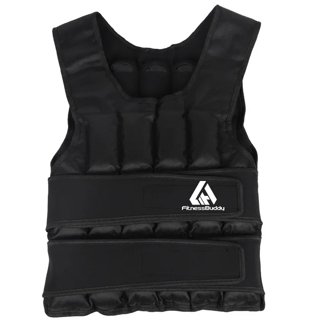 

Exercise Body Gym Custom Logo Sports Tactical Mens adjustable Weighted Vest Training Fitness 30kg 20kg, Black