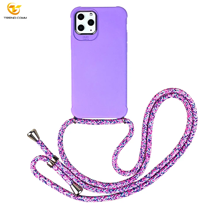 

Sublimation Blank Trending Frosted TPU Phone Case With Sling For iPhone