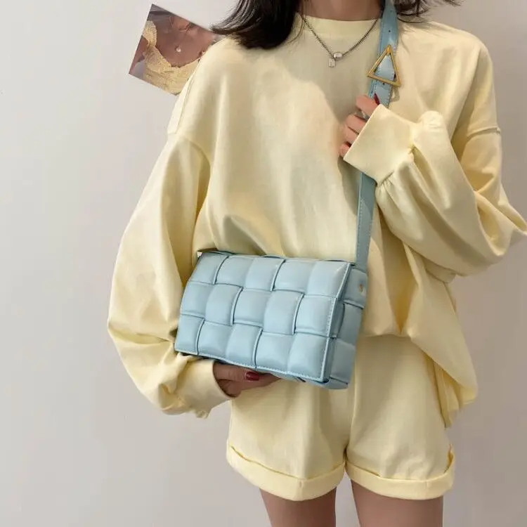 

wholesale handbag shoulder handbags trending cute handbags bags rts woven purse shoulder bags for women, Black, green, purple, beige,